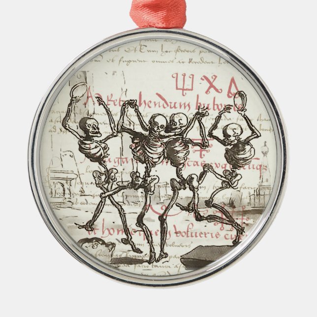 Dance Död Skeleton jul Ornament (Framsidan)