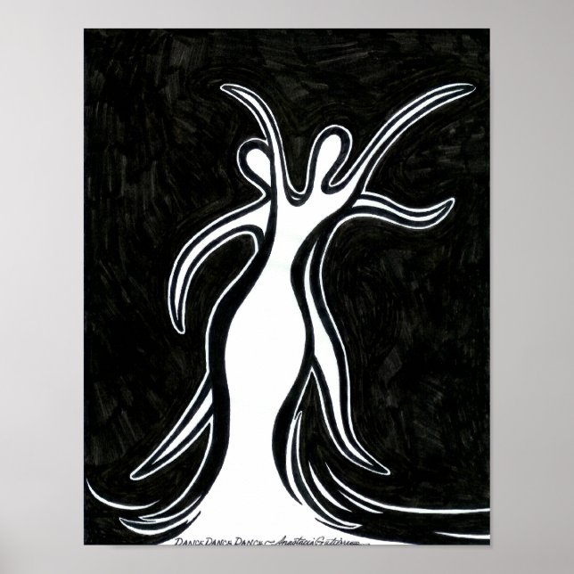 Dance Duo Art-utskrift Poster (Framsidan)