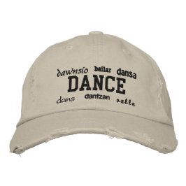 Dance - Embroiderad Hat Broderad Keps