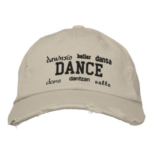Dance - Embroiderad Hat Broderad Keps