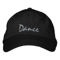 Dance Embroized Cap, dancer Theme