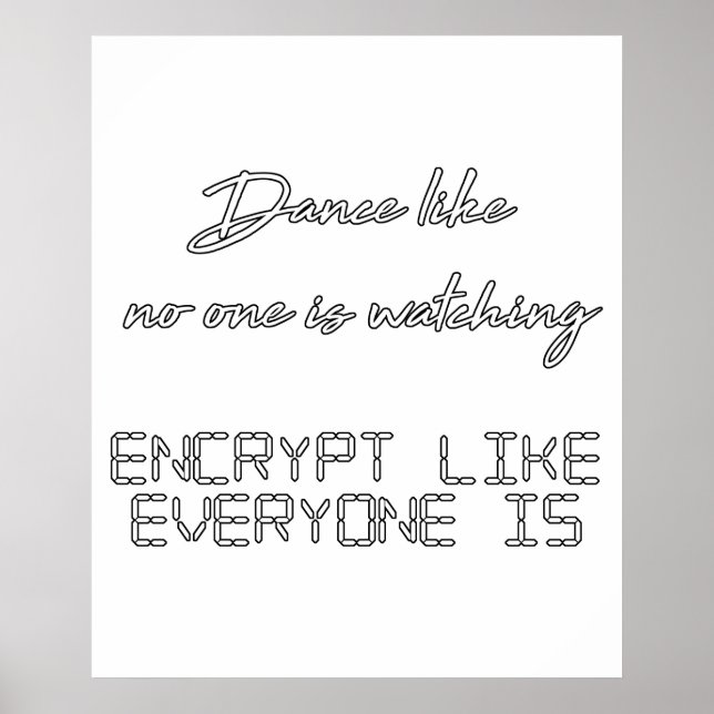 Dance Encrypt Programming Poster (Framsidan)
