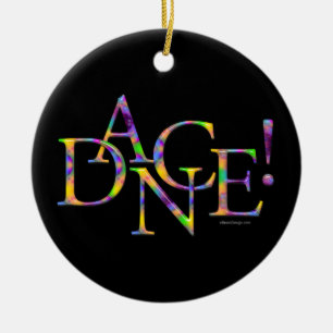 Dance! (färgämne) julgransprydnad keramik
