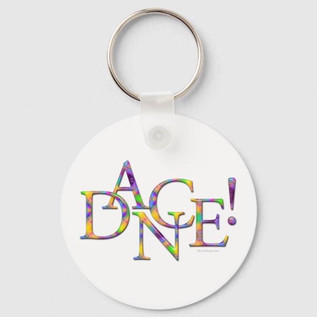 Dance! (färgämne) nyckelring (Framsida)
