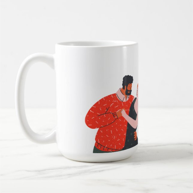 Dance Figur Valentindagen Kaffemugg (Vänster)