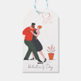 Dance Figur Valentindagen Presentetikett