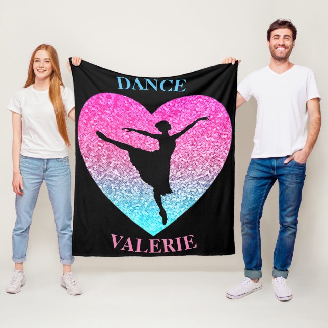 Dance Fleece Blanket w/ Personlig Namn (På plats)