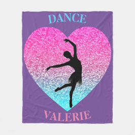 Dance Fleece Blanket w/ Personlig Namn