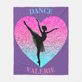 Dance Fleece Blanket w/ Personlig Namn