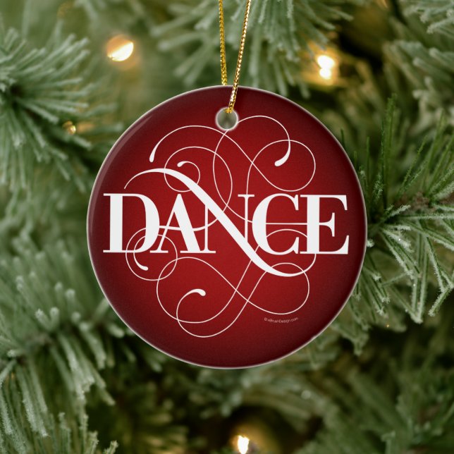 Dance Flourish Ceramic Ornament (Träd)