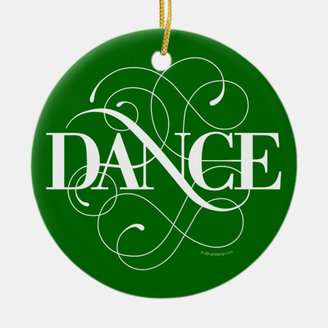 Dance Flourish Julgransprydnad Keramik (Framsidan)