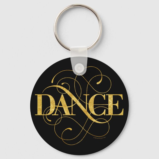 Dance Flourish Keychain Nyckelring (Framsida)