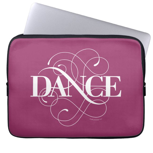 Dance Flourish Laptop Fodral (Framsidan)