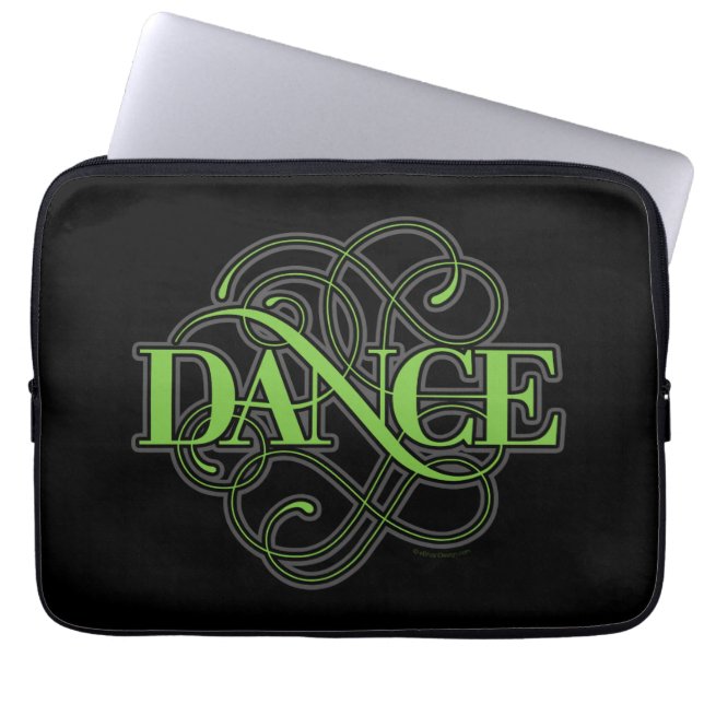 Dance Flourish Laptop Sleeve (Framsidan)