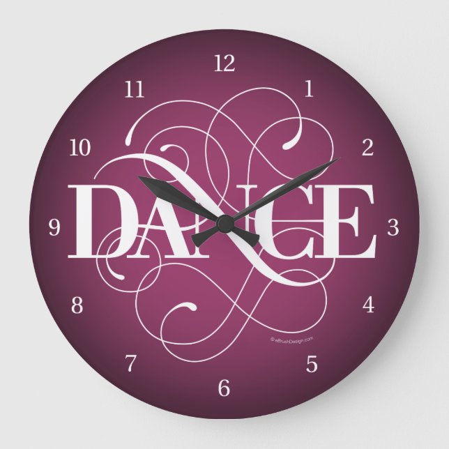 Dance Flourish Stor Klocka (Framsida)