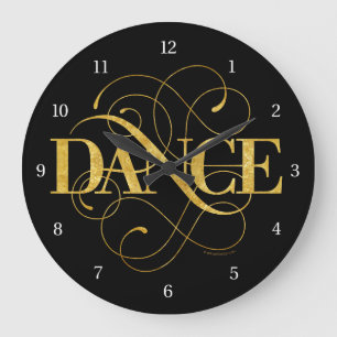 Dance Flourish Stor Klocka