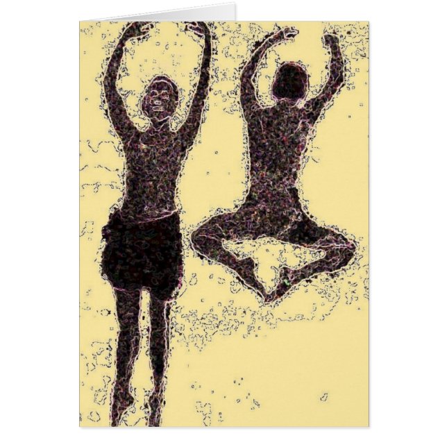 Dance for Joy Hälsningskort (Framsidan)