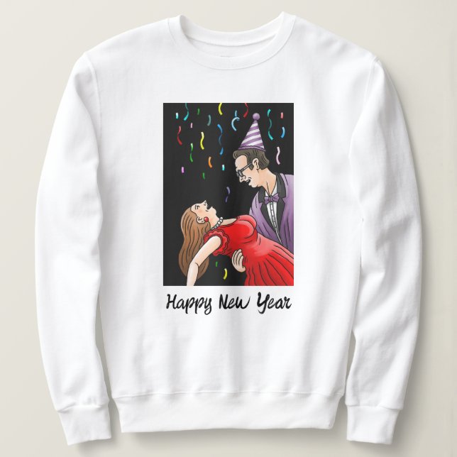 Dance for the New Year's Eve party T Shirt (Design framsida)