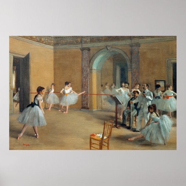 Dance Foyer vid Opera Edgar Degas Poster (Framsidan)