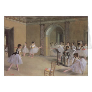 Dance Foyer vid operan av Edgar Degas Hälsningskort