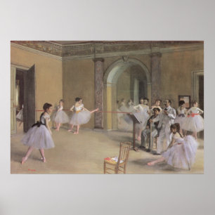 Dance Foyer vid operan av Edgar Degas Poster