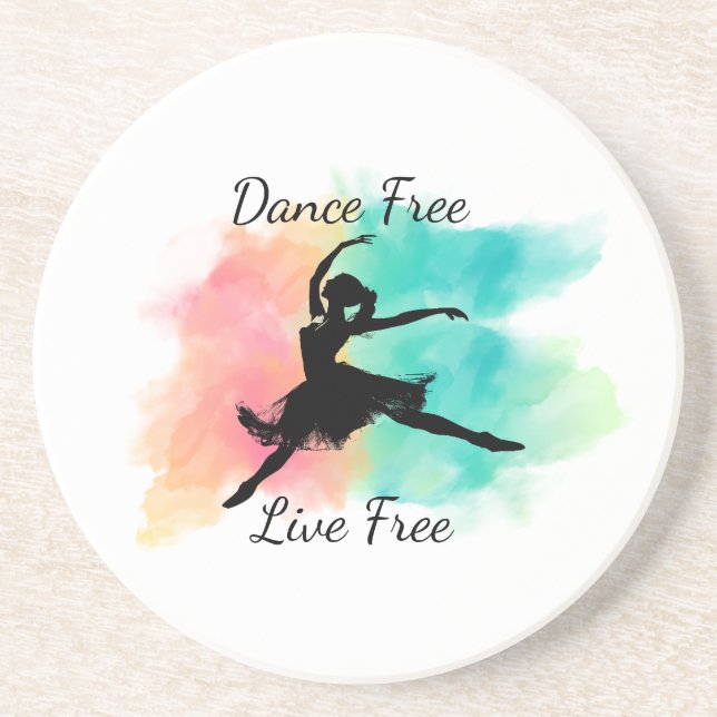 Dance Free Live Free Dance Keychain Underlägg (Framsidan)
