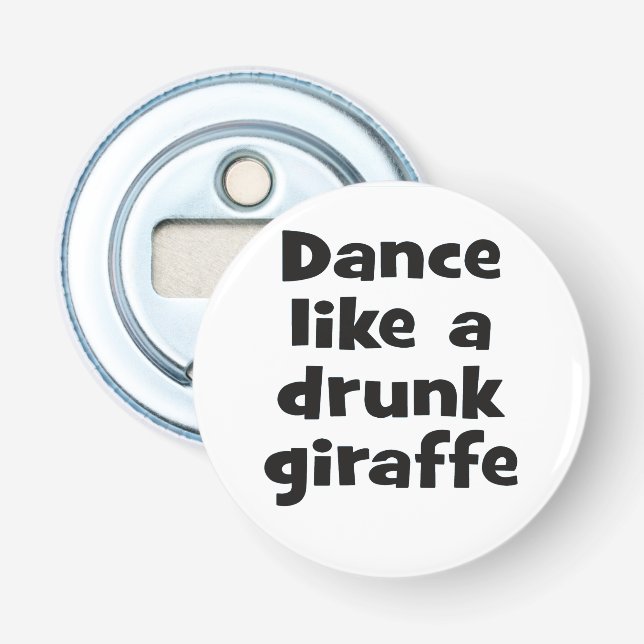 Dance full giraffe bf flasköppnare (Framsidan)