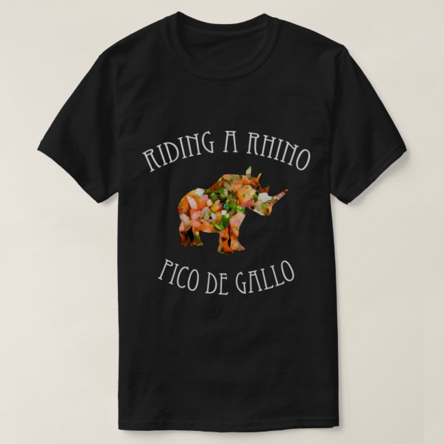 Dance Gavin Dance Riding A Rhino Pico De Gallo T Shirt (Design framsida)