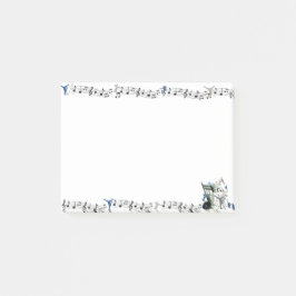 Dance Genres silhouettes och Music Post IT Notes Post-it Block