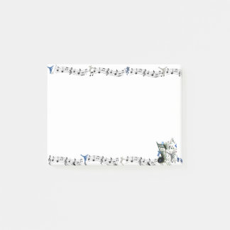 Dance Genres silhouettes och Music Post IT Notes Post-it Block