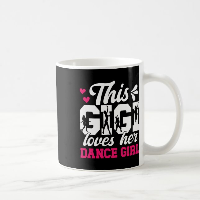 Dance Gigi Kärlek Hennes Dance Girl Gigi a Dancer  Kaffemugg (Höger)