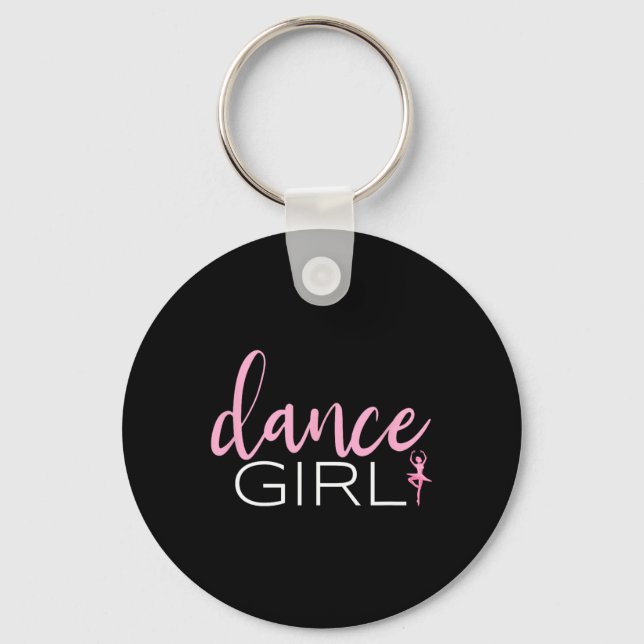 Dance Girl Dancing Ballerina Ballet Dancer Gift Fo Nyckelring (Framsida)