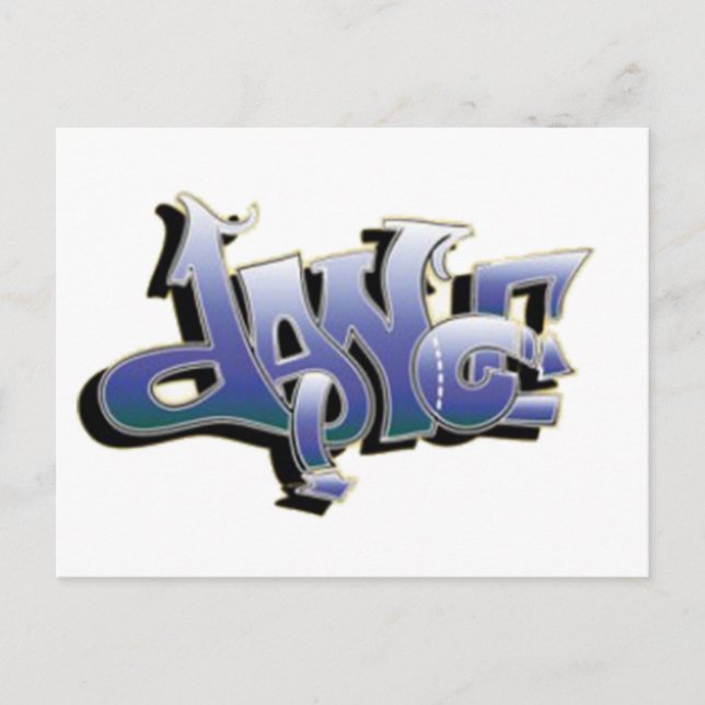 Dance Graffiti Vykort (Framsida)