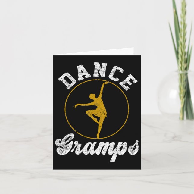 Dance Gramps Dance Älskare Fars dag Kort (Framsida)
