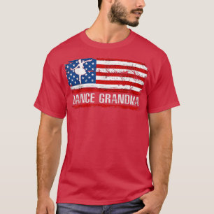 Dance Grandma Disco 4:e juli American Dancing I T Shirt