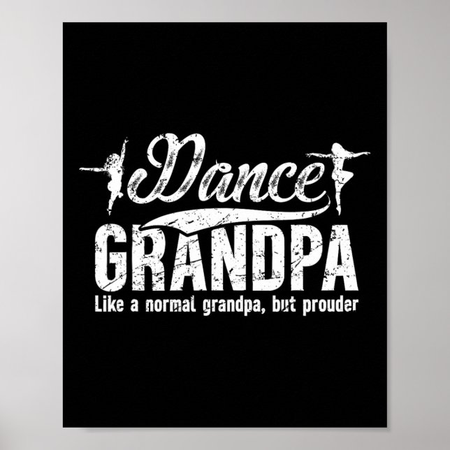 Dance Grandpa Definition Danpa, dansk morfar Poster (Framsidan)