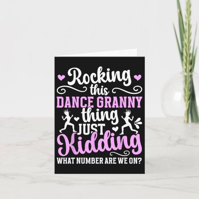 Dance Granny Sak dansar en dansare Kort (Framsida)