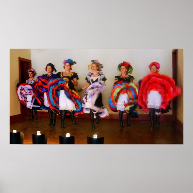 Dance Hall Girls i Gammala västern Poster (Framsidan)