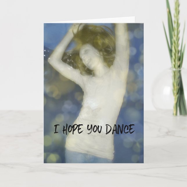 DANCE-hälsningskort Tack Kort (Framsida)