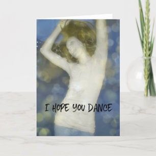 DANCE-hälsningskort Tack Kort