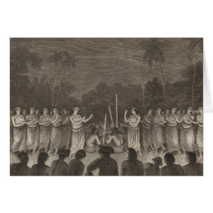 Dance, Hapaee, Tonga Hälsningskort