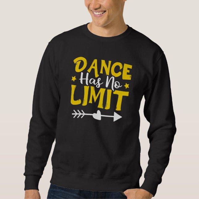 Dance har ingen gräns för dansande lång ärmad tröja (Framsida)