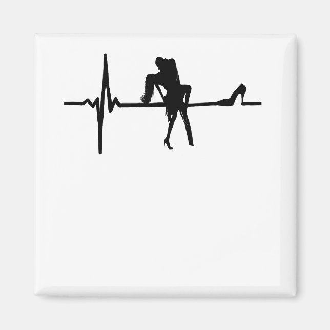 Dance Heart Beat with Stiletto Hon Magnet (Framsidan)