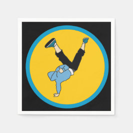 Dance hip hop-interpolering, tematisk födelsedagsf pappersservett