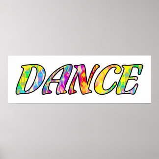Dance in Bright Prismatic Rainbow Färg Poster