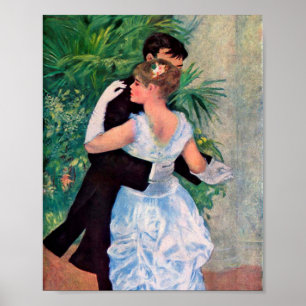 Dance in city by Pierre-Auguste Renoir Poster