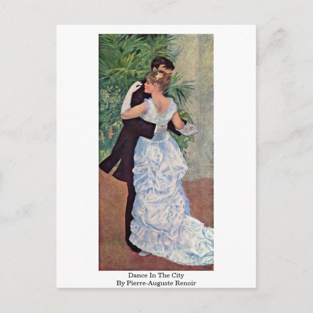 Dance in City by Pierre-Auguste Renoir Vykort (Framsida)