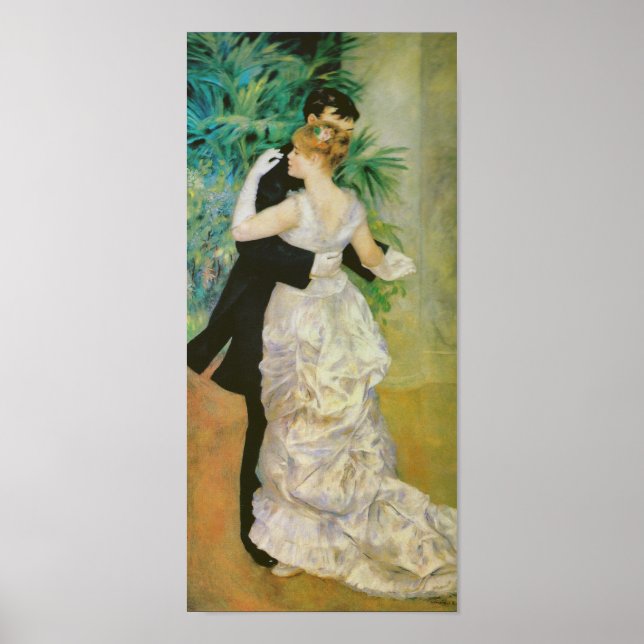 Dance in City Renoir Fine Art Print Poster (Framsidan)