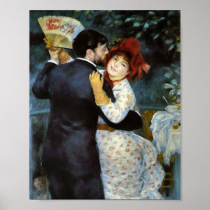 Dance in land av Pierre-Auguste Renoir Poster