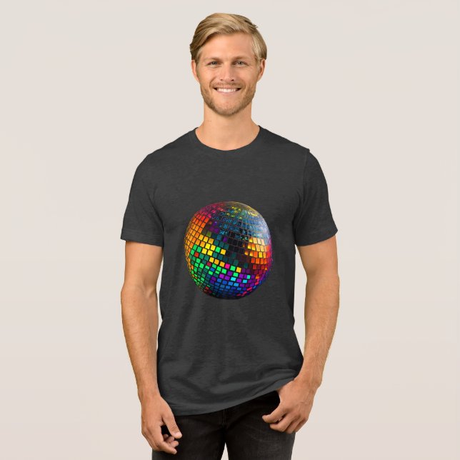 Dance in Nostalgia med Retro Cosmic Groove T Shirt (Framsida Full)